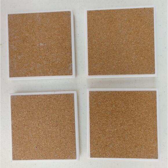 Sandals Flip flops Beach Themed Coasters Set of 4 - Picture 3 of 3